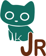 cat with tail shaped as the letter J next to last name initial R